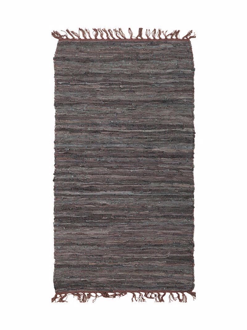 ΠΕΡΣΙΚΑ - ΣΗΜΑΝΤΙΚΟ: Σε περίπτωση διαφοράς τιμής από το κατάστημα ισχύει παντα και μόνο η τιμή του καταστήματος ΠΕΡΣΙΚΑ Χαλί Δερμάτινο με Κρόσσια 'Leather Rugs Solid'